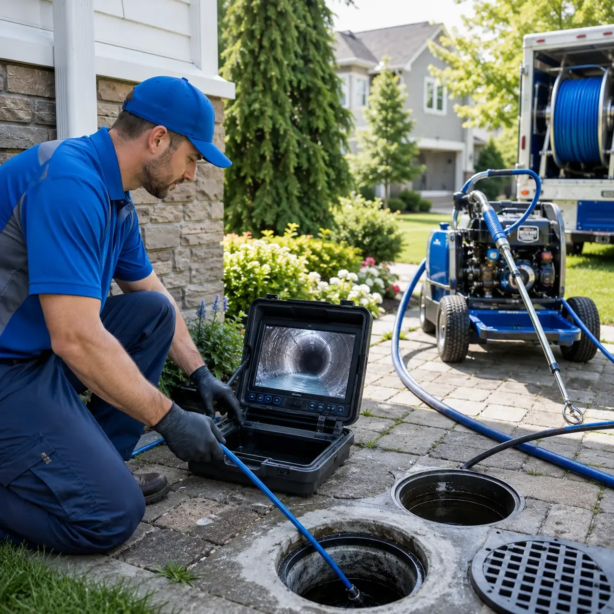 Outdoor drain cleaning professionals serving Banner, MS